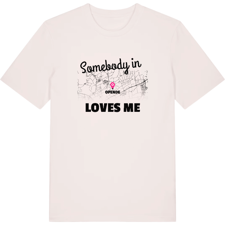 Någon i Opende älskar mig t-shirt – t-shirt från PinShirt