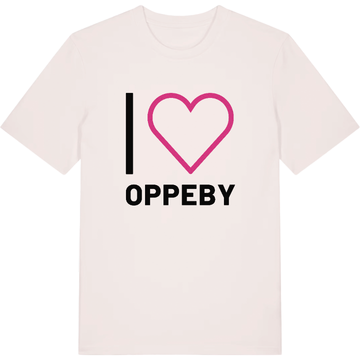 Jag älskar Oppeby t-shirt stort tryck – t-shirt från PinShirt