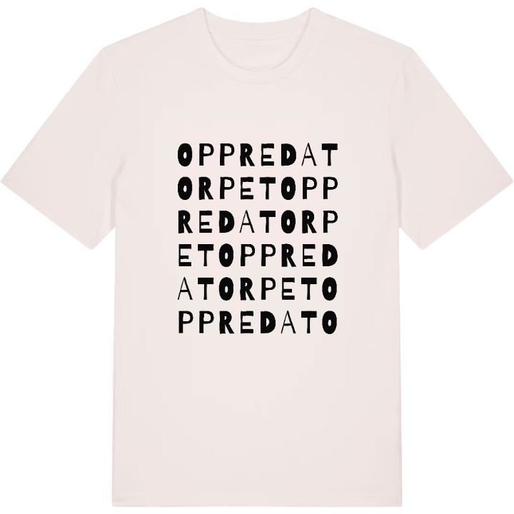 Oppredatorpet ordlek t-shirt – t-shirt från PinShirt