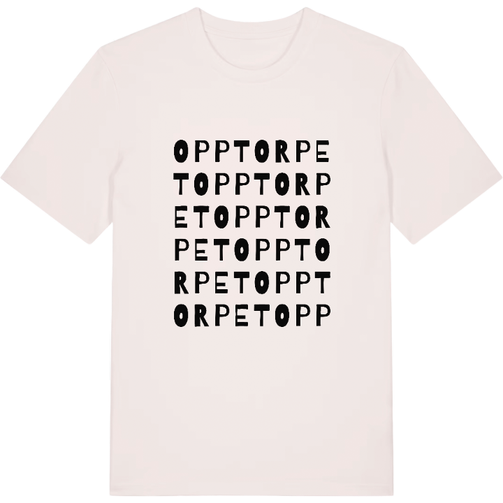 Opptorpet ordlek t-shirt – t-shirt från PinShirt