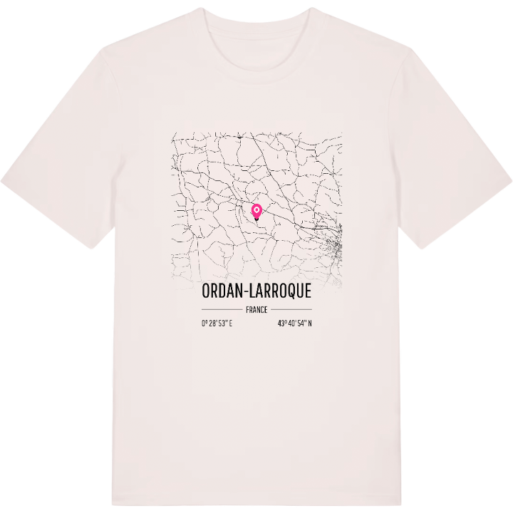 Ordan-Larroque karta t-shirt – t-shirt från PinShirt