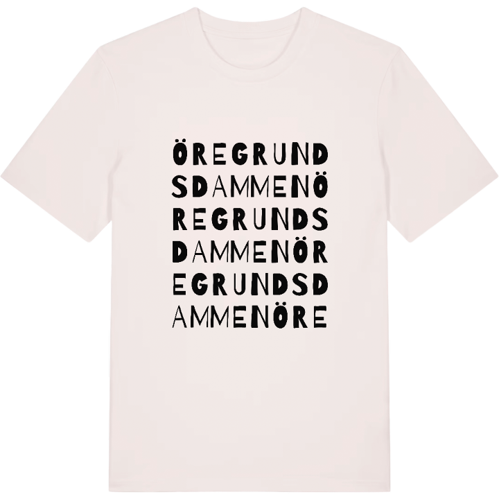 Öregrundsdammen ordlek t-shirt – t-shirt från PinShirt
