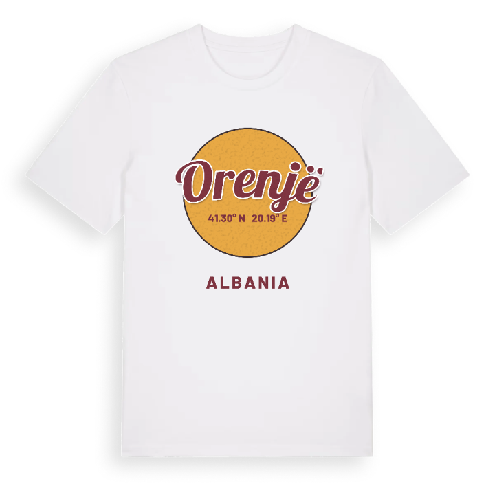 Orenjë cirkel t-shirt – t-shirt från PinShirt