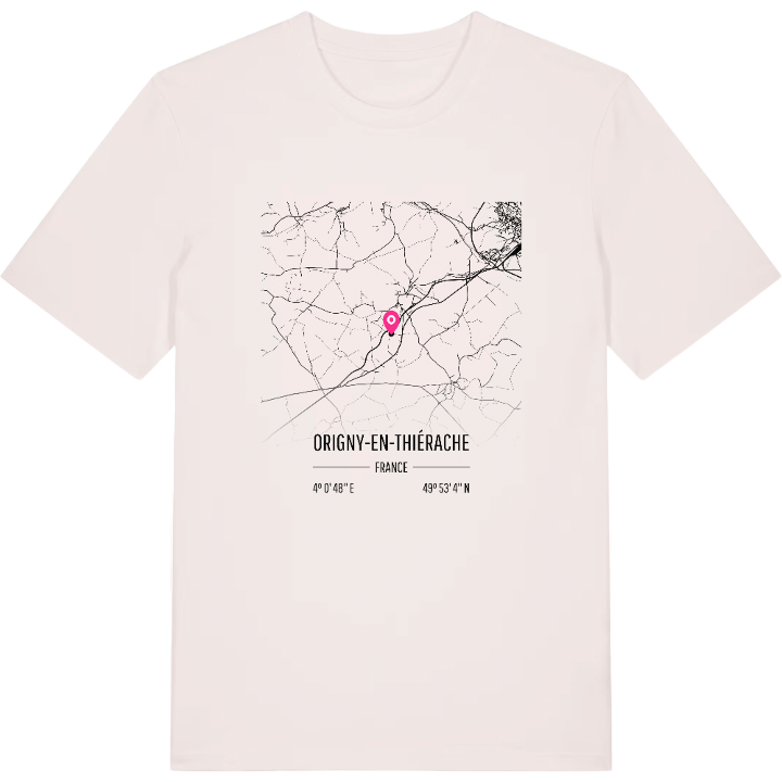 Origny-en-Thiérache karta t-shirt – t-shirt från PinShirt