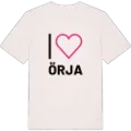 Jag älskar Örja t-shirt stort tryck