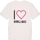 Jag älskar Orliac t-shirt stort tryck