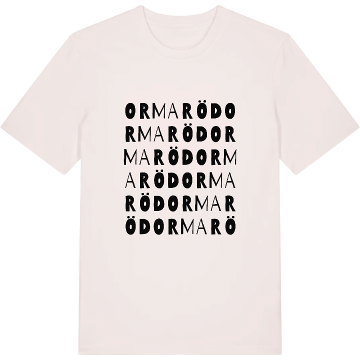 Ormaröd ordlek t-shirt – t-shirt från PinShirt