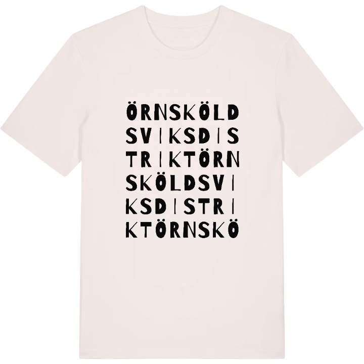 Örnsköldsviks distrikt ordlek t-shirt – t-shirt från PinShirt