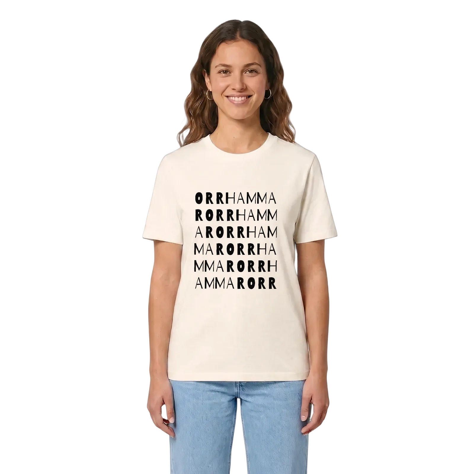 Orrhammar ordlek t-shirt – Vintage White, i miljö