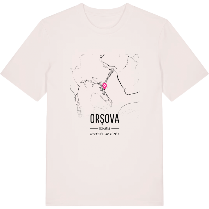 Orșova karta t-shirt – t-shirt från PinShirt