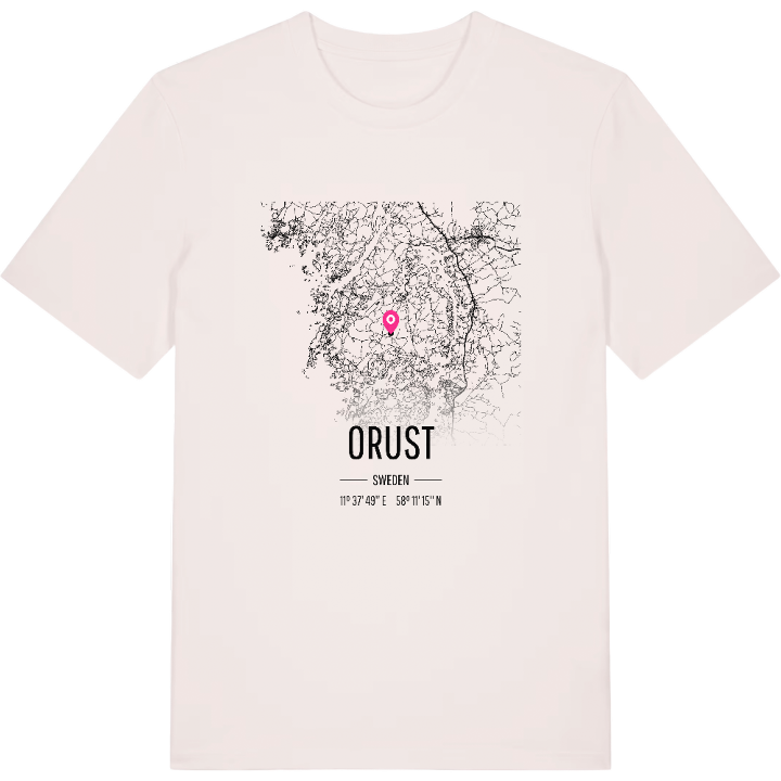 Orust karta t-shirt – t-shirt från PinShirt