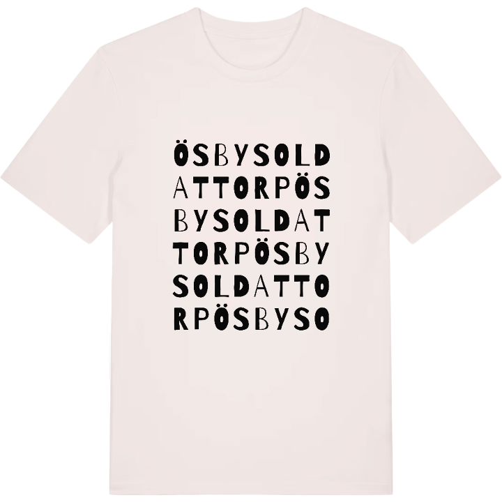 Ösby soldattorp ordlek t-shirt – t-shirt från PinShirt