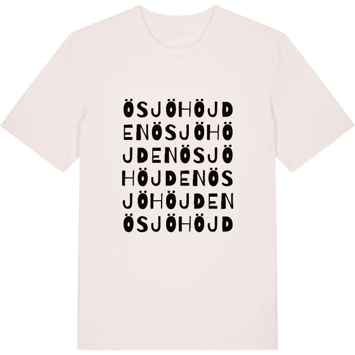 Ösjöhöjden ordlek t-shirt – t-shirt från PinShirt