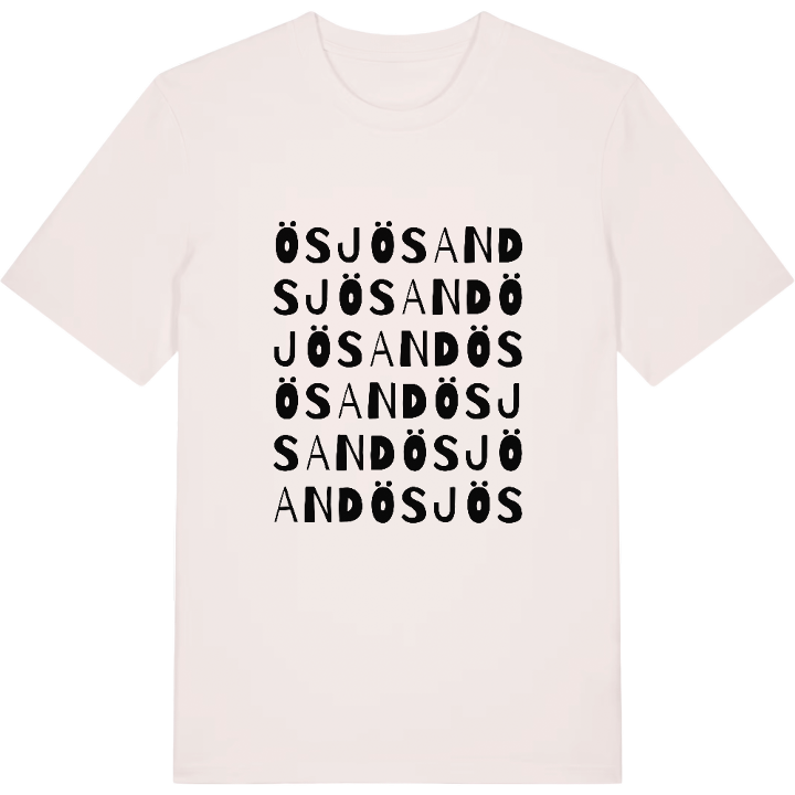 Ösjösand ordlek t-shirt – t-shirt från PinShirt
