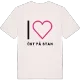 Jag älskar Öst på stan t-shirt stort tryck