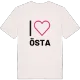 Jag älskar Östa t-shirt stort tryck