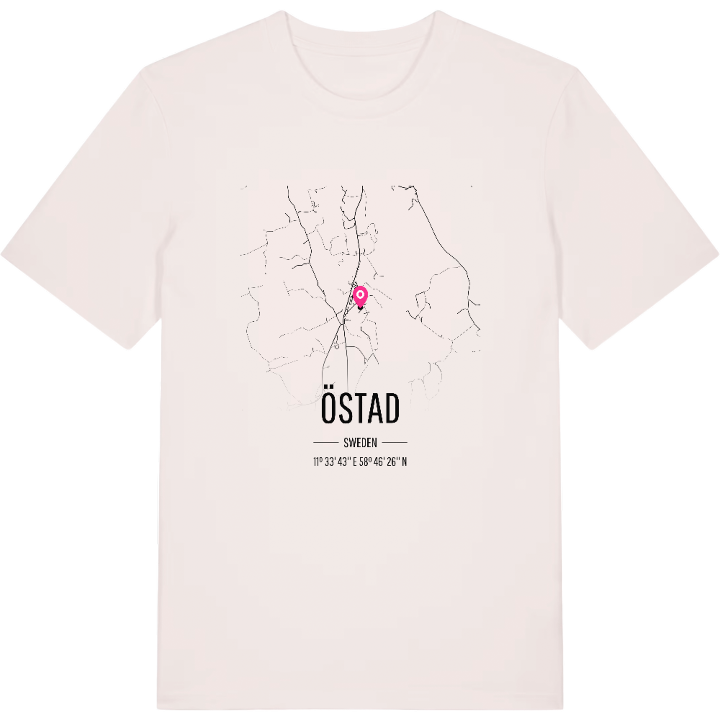 Östad karta t-shirt – t-shirt från PinShirt