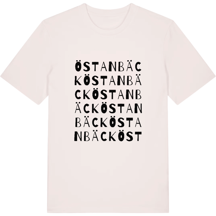 Östanbäck ordlek t-shirt – t-shirt från PinShirt