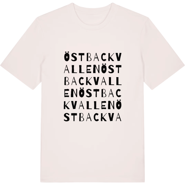 Östbackvallen ordlek t-shirt – t-shirt från PinShirt