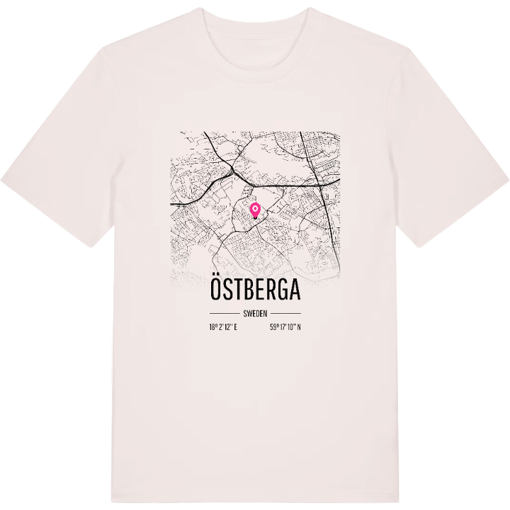 Östberga karta t-shirt – t-shirt från PinShirt
