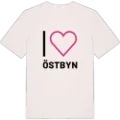 Jag älskar Östbyn t-shirt stort tryck