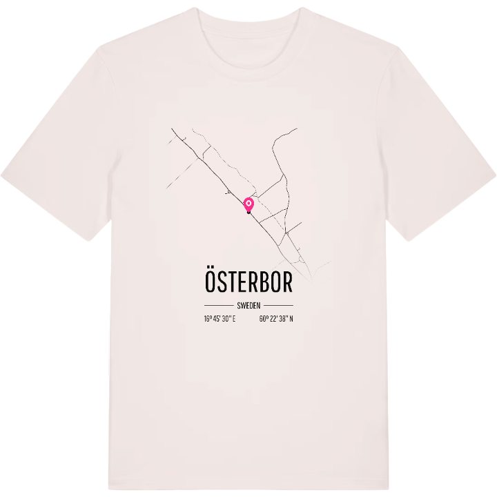 Österbor karta t-shirt – t-shirt från PinShirt