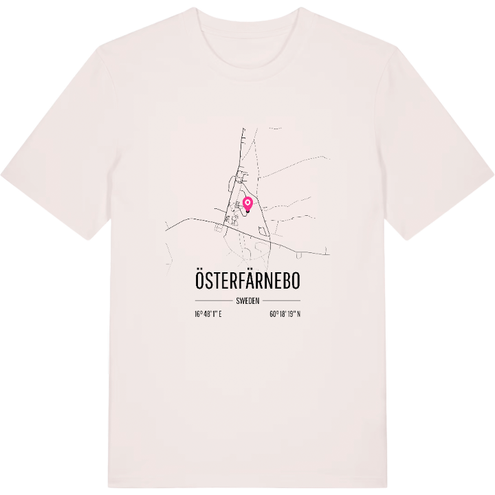 Österfärnebo karta t-shirt – t-shirt från PinShirt