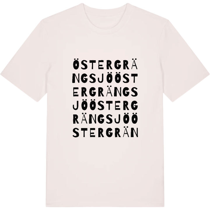 Östergrängsjö ordlek t-shirt – t-shirt från PinShirt