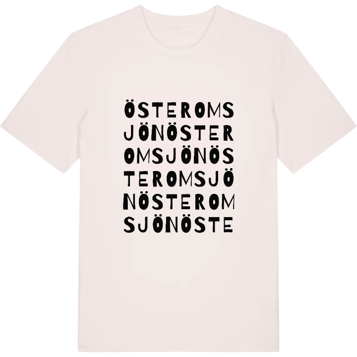 Österomsjön ordlek t-shirt – t-shirt från PinShirt