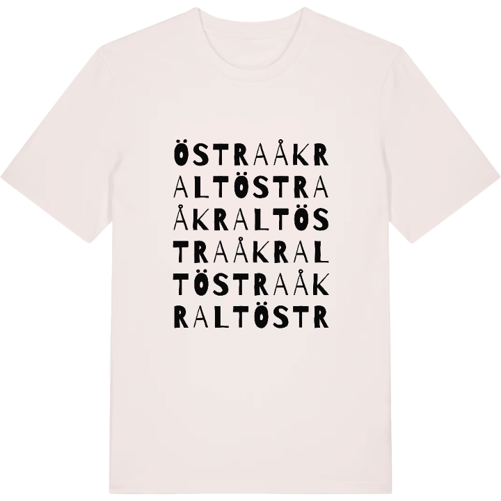 Östra Åkralt ordlek t-shirt – t-shirt från PinShirt
