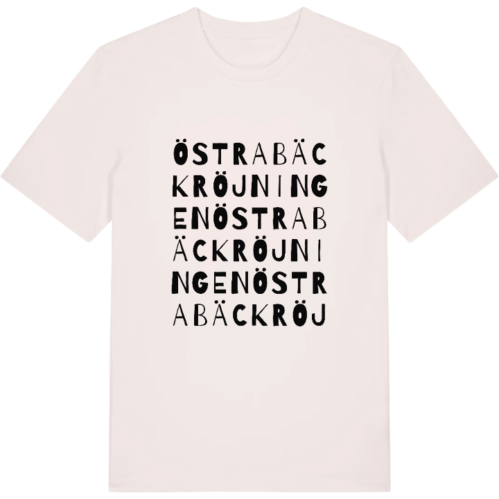 Östra Bäckröjningen ordlek t-shirt – t-shirt från PinShirt