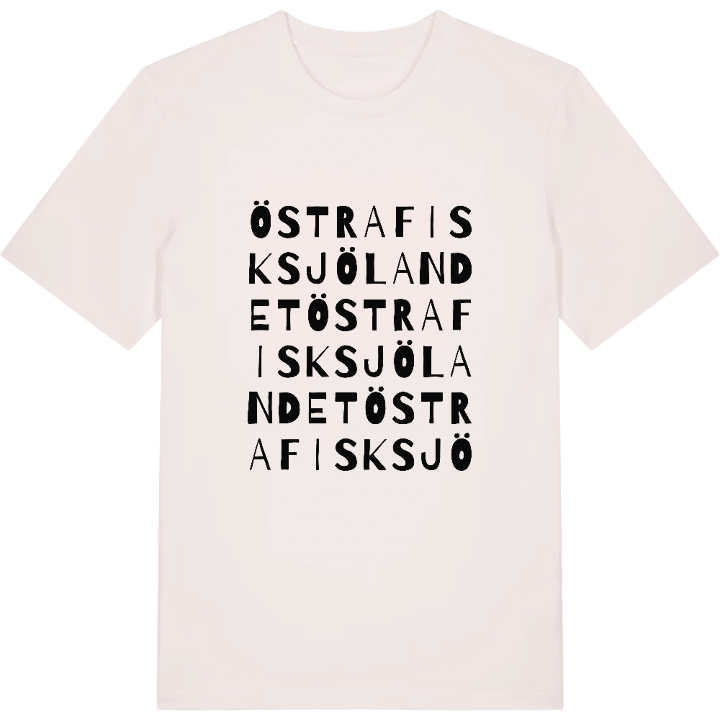 Östra Fisksjölandet ordlek t-shirt – t-shirt från PinShirt