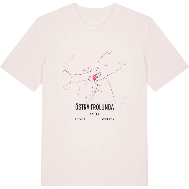 Östra Frölunda karta t-shirt – t-shirt från PinShirt