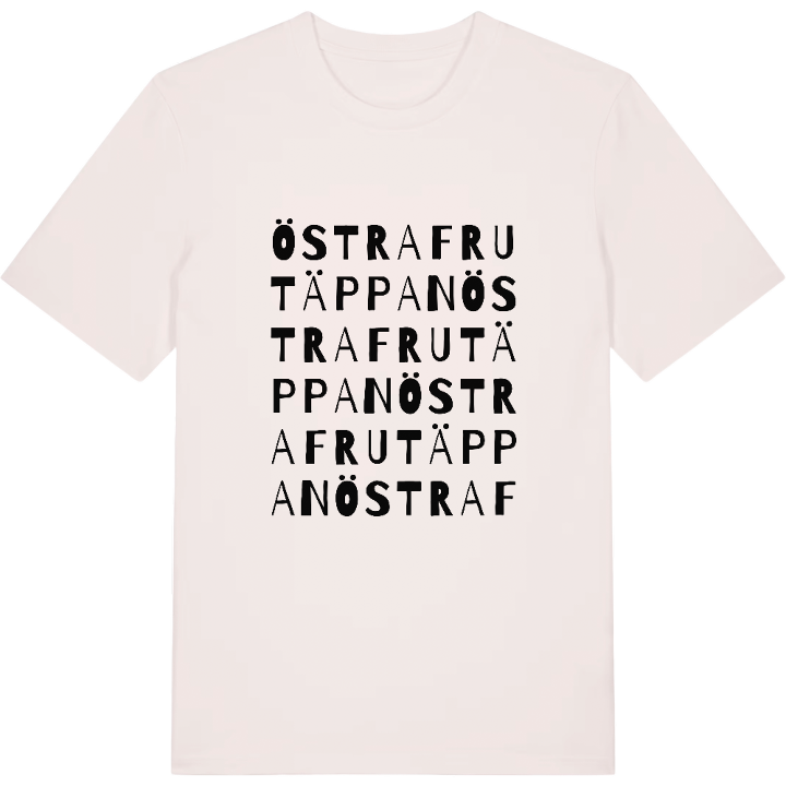 Östra Frutäppan ordlek t-shirt – t-shirt från PinShirt