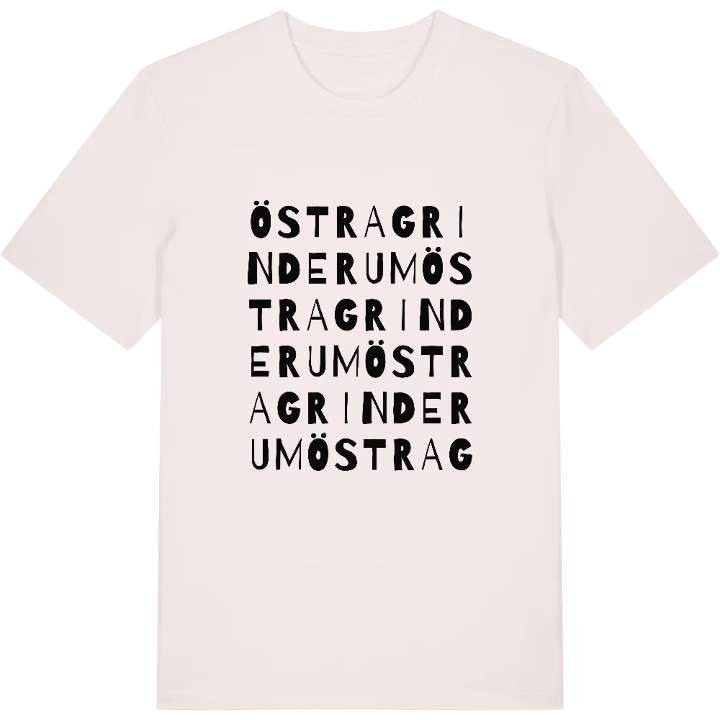 Östra Grinderum ordlek t-shirt – t-shirt från PinShirt
