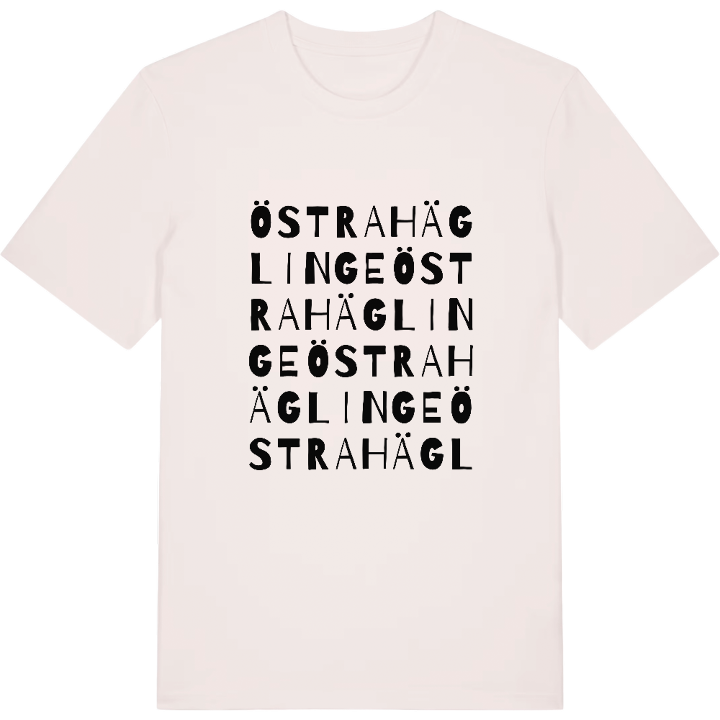 Östra Häglinge ordlek t-shirt – t-shirt från PinShirt