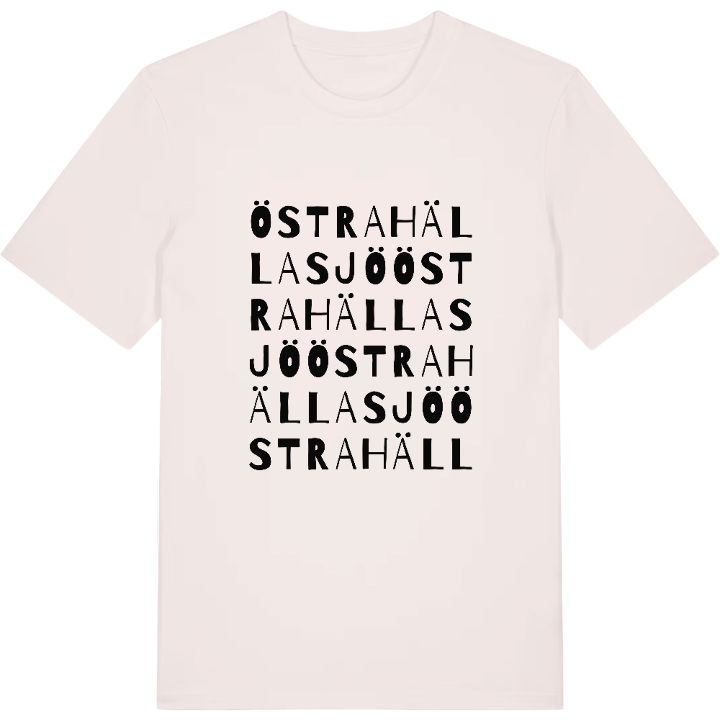 Östra Hällasjö ordlek t-shirt – t-shirt från PinShirt
