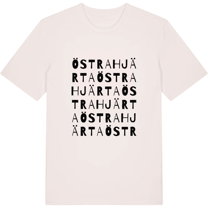 Östra Hjärta ordlek t-shirt – t-shirt från PinShirt