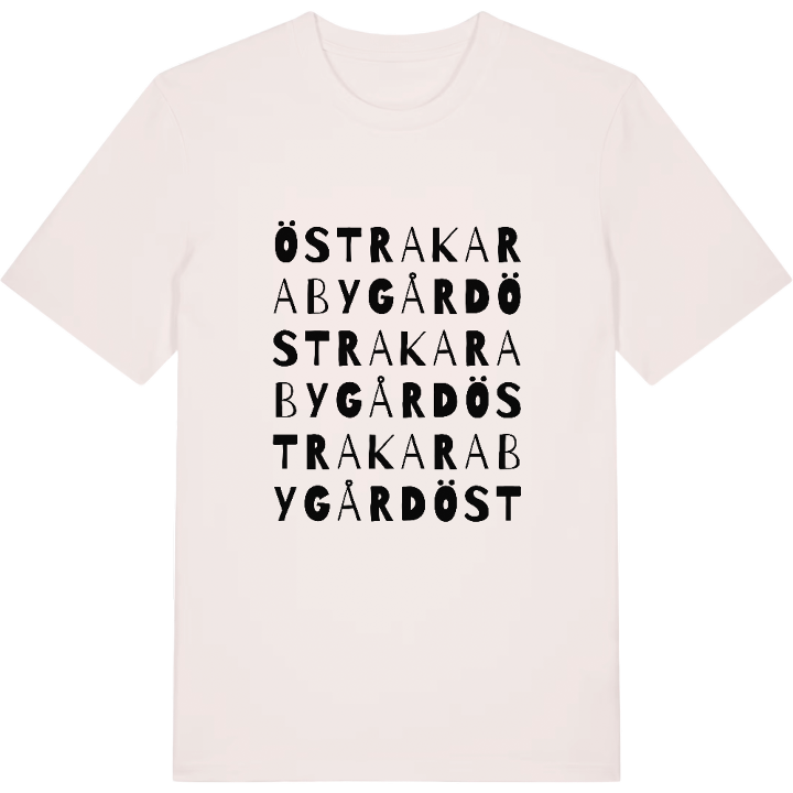 Östra Karaby gård ordlek t-shirt – t-shirt från PinShirt