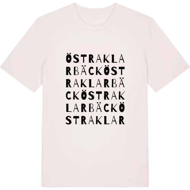 Östra Klarbäck ordlek t-shirt – t-shirt från PinShirt