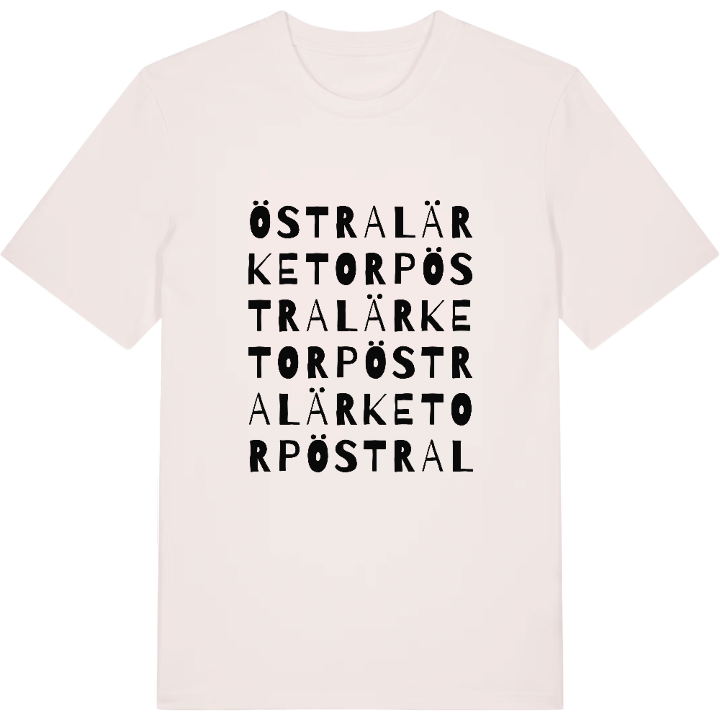 Östra Lärketorp ordlek t-shirt – t-shirt från PinShirt