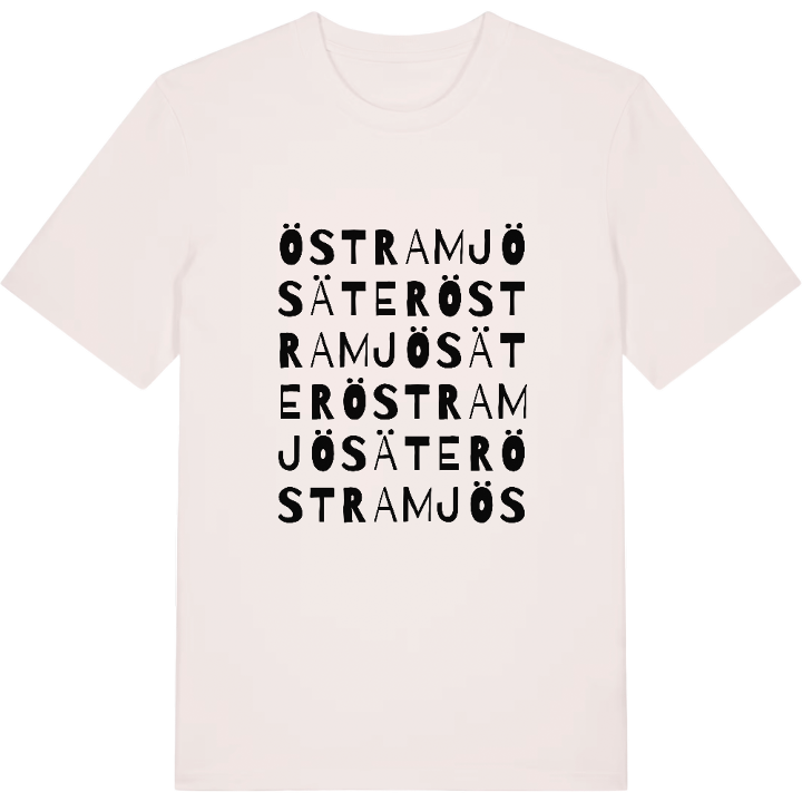 Östra Mjösäter ordlek t-shirt – t-shirt från PinShirt