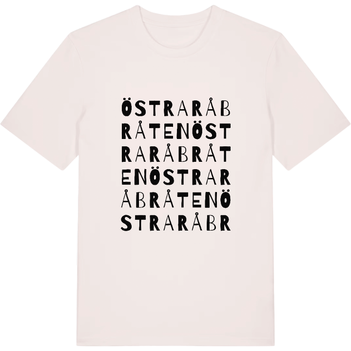 Östra Råbråten ordlek t-shirt – t-shirt från PinShirt