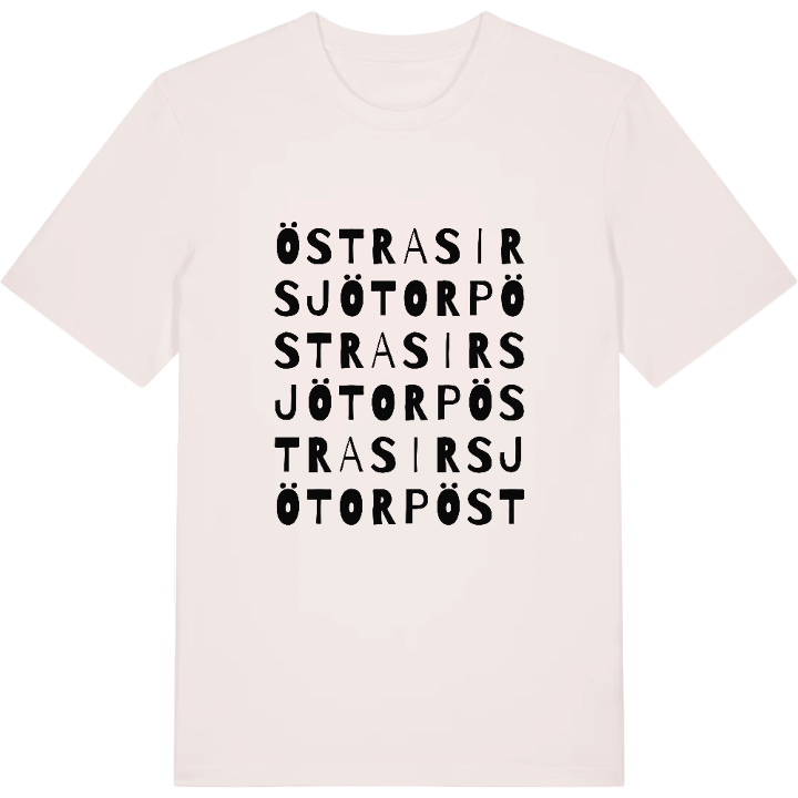 Östra Sirsjötorp ordlek t-shirt – t-shirt från PinShirt