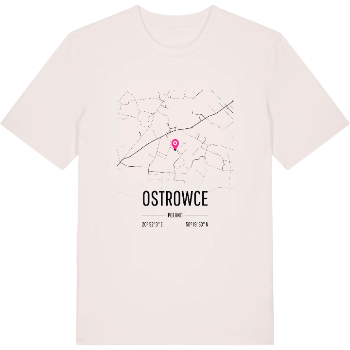 Ostrowce karta t-shirt – t-shirt från PinShirt