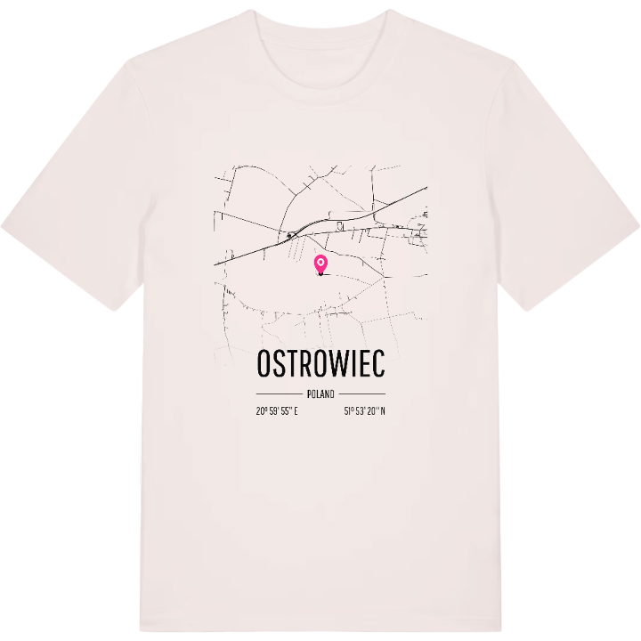 Ostrowiec karta t-shirt – t-shirt från PinShirt