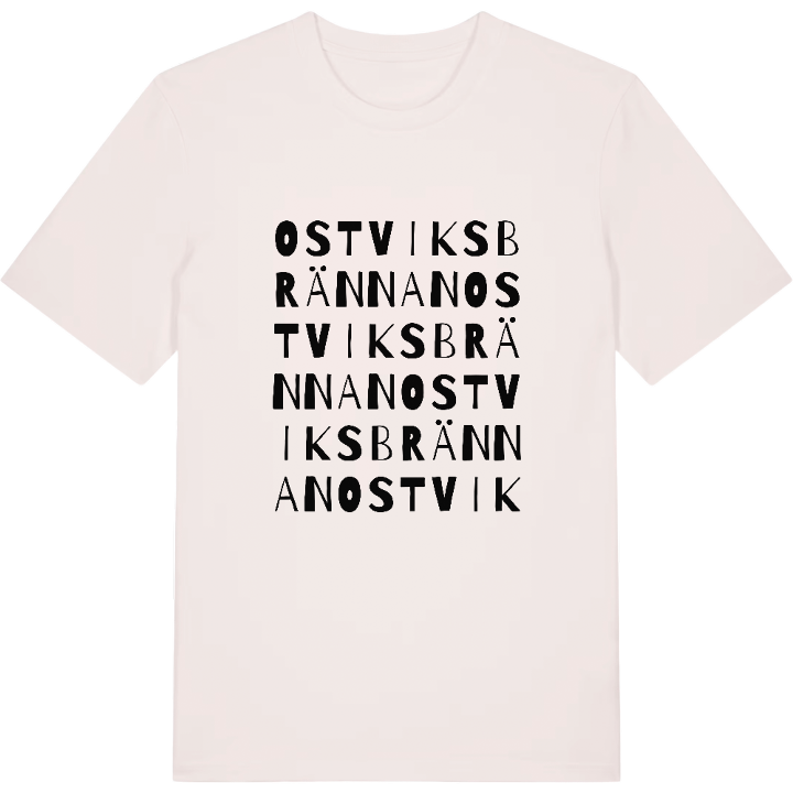 Ostviksbrännan ordlek t-shirt – t-shirt från PinShirt
