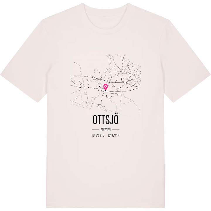Ottsjö karta t-shirt – t-shirt från PinShirt