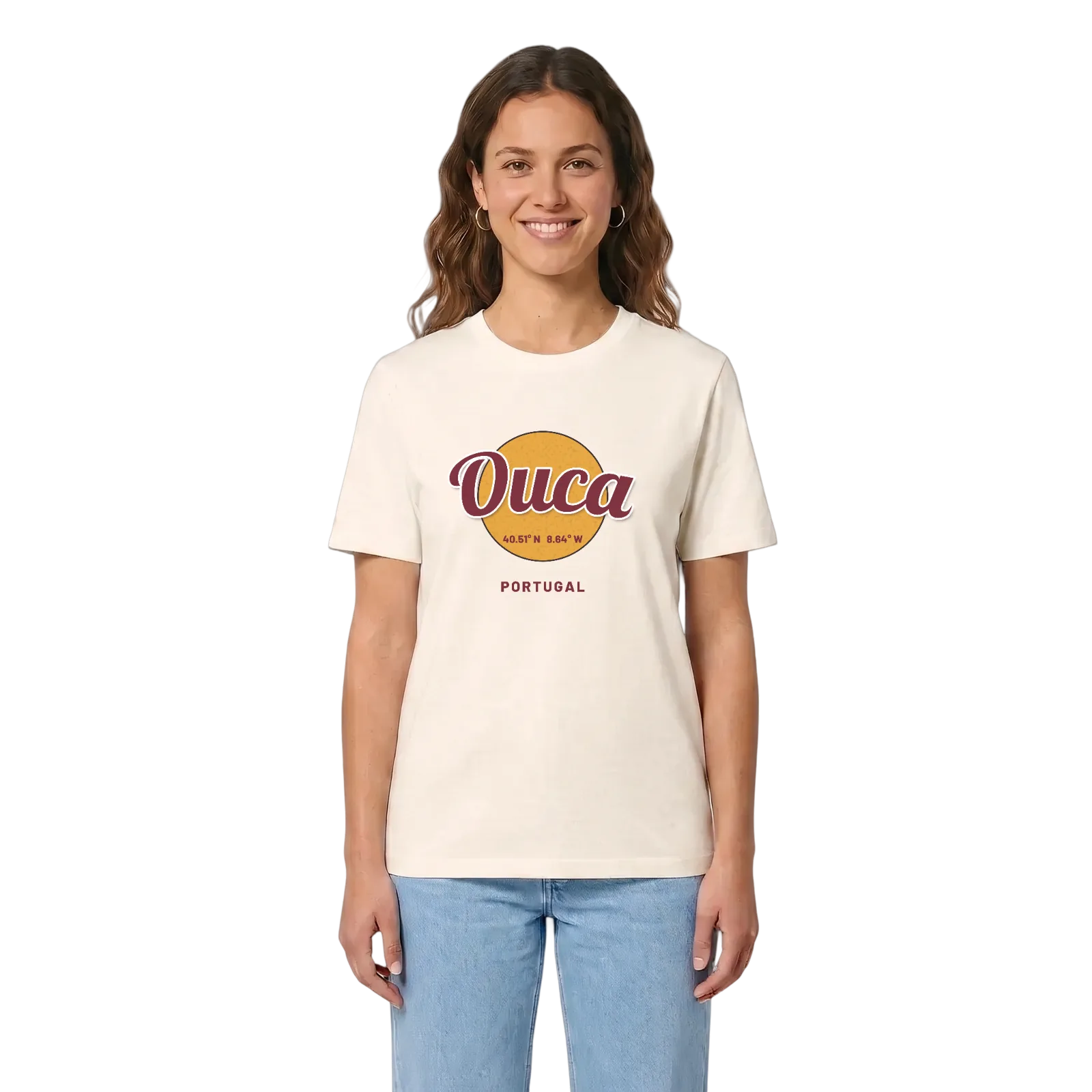 Ouca cirkel t-shirt – Vintage White, i miljö