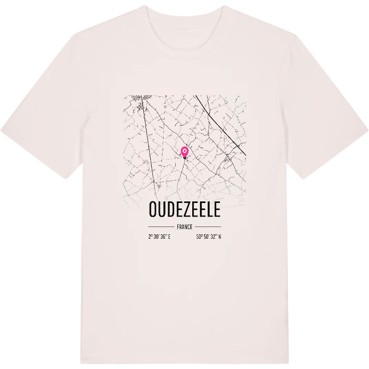 Oudezeele karta t-shirt – t-shirt från PinShirt